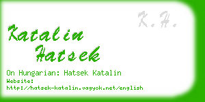 katalin hatsek business card